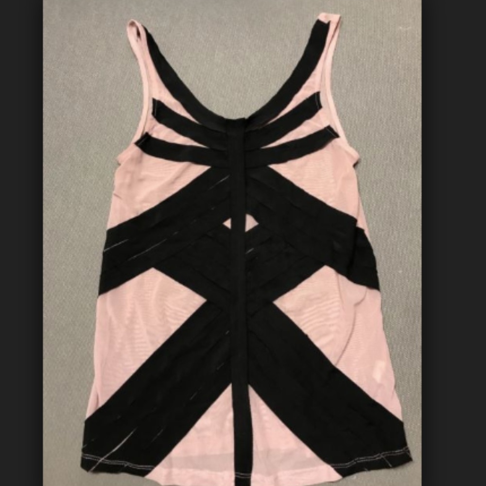 Silence + Noise Urban Outfitters Pink Mesh Blouse